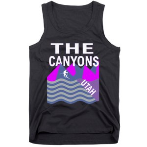 The Canyons Utah Usa Ski Resort Snowboarding Skiing Tank Top