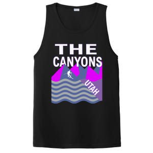 The Canyons Utah Usa Ski Resort Snowboarding Skiing Funny Gift PosiCharge Competitor Tank