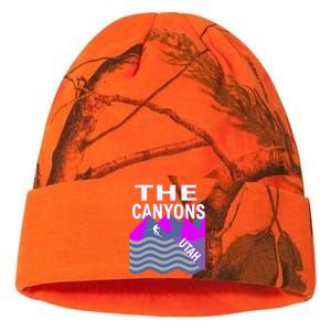 The Canyons Utah Usa Ski Resort Snowboarding Skiing Funny Gift Kati Licensed 12" Camo Beanie