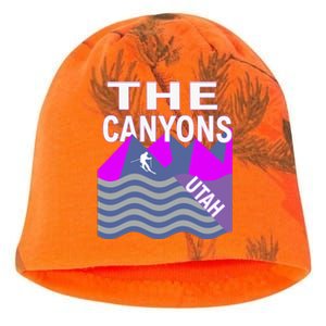 The Canyons Utah Usa Ski Resort Snowboarding Skiing Funny Gift Kati - Camo Knit Beanie