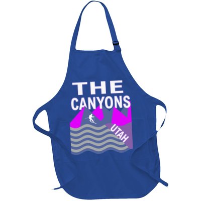 The Canyons Utah Usa Ski Resort Snowboarding Skiing Funny Gift Apron