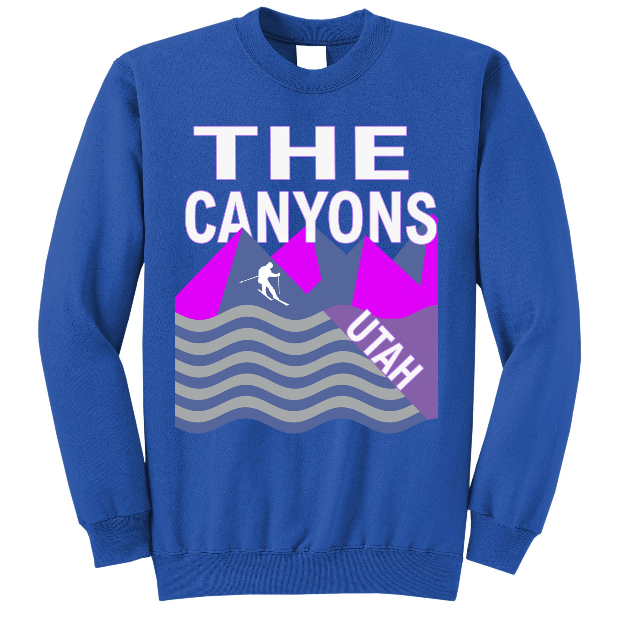 The Canyons Utah Usa Ski Resort Snowboarding Skiing Funny Gift Sweatshirt