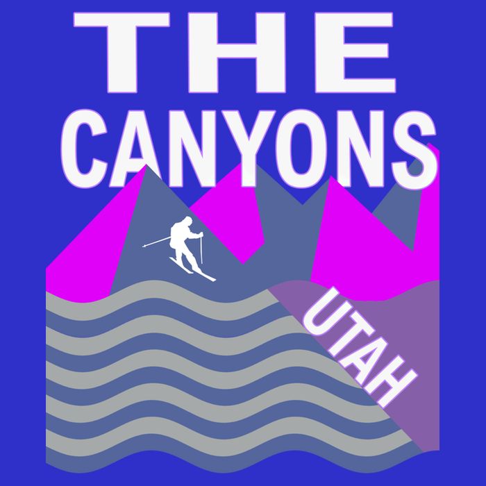 The Canyons Utah Usa Ski Resort Snowboarding Skiing Funny Gift Sweatshirt