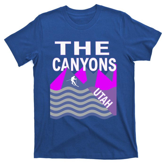 The Canyons Utah Usa Ski Resort Snowboarding Skiing Funny Gift T-Shirt