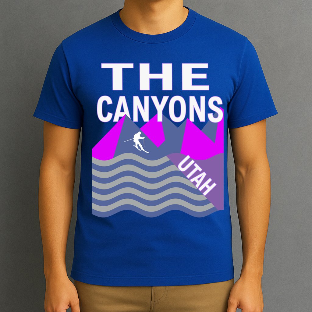 The Canyons Utah Usa Ski Resort Snowboarding Skiing Funny Gift T-Shirt