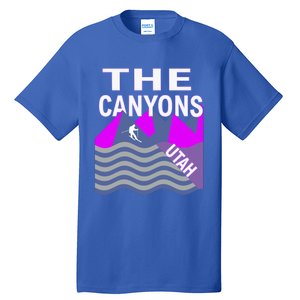 The Canyons Utah Usa Ski Resort Snowboarding Skiing Funny Gift Tall T-Shirt