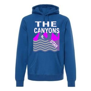 The Canyons Utah Usa Ski Resort Snowboarding Skiing Funny Gift Premium Hoodie