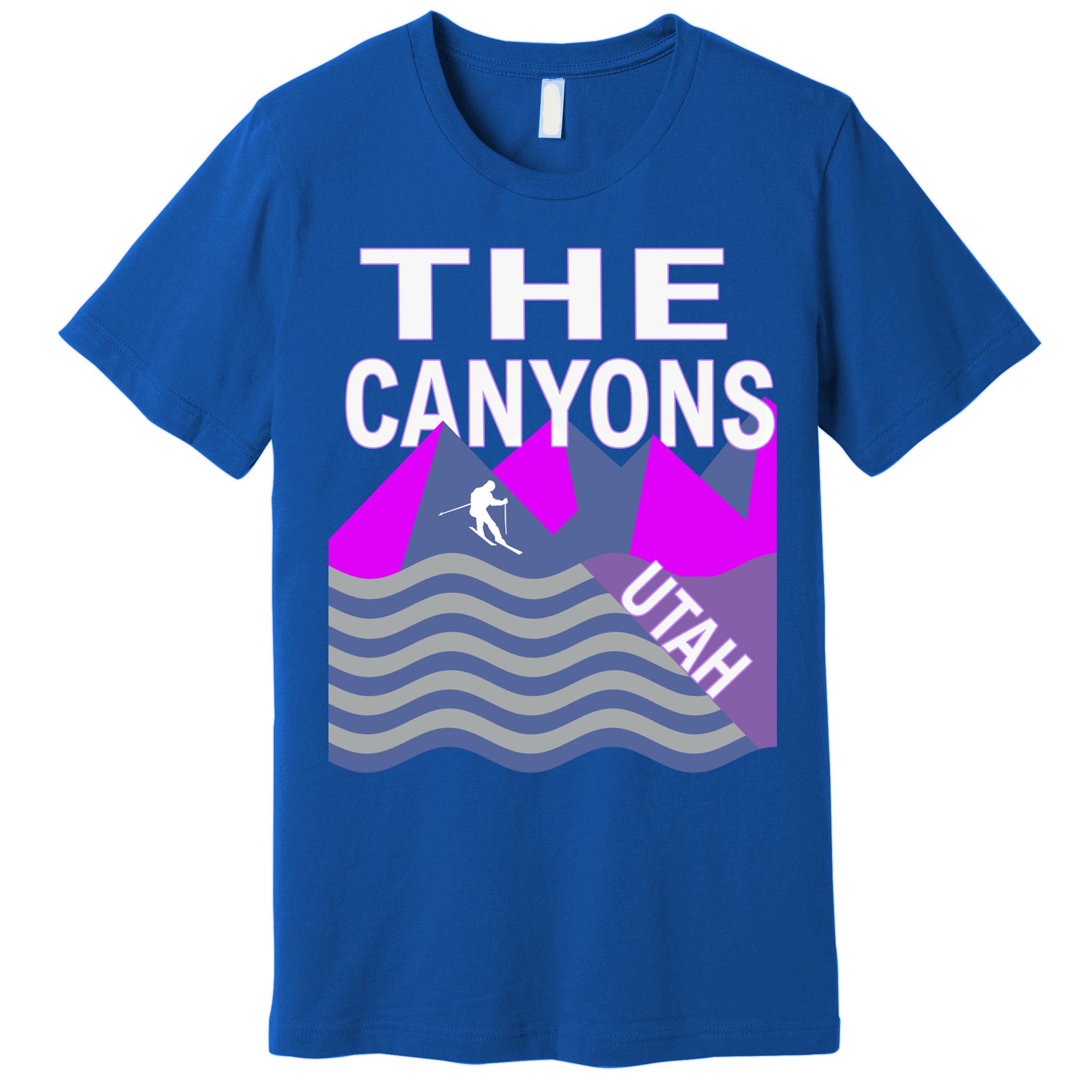 The Canyons Utah Usa Ski Resort Snowboarding Skiing Funny Gift Premium T-Shirt