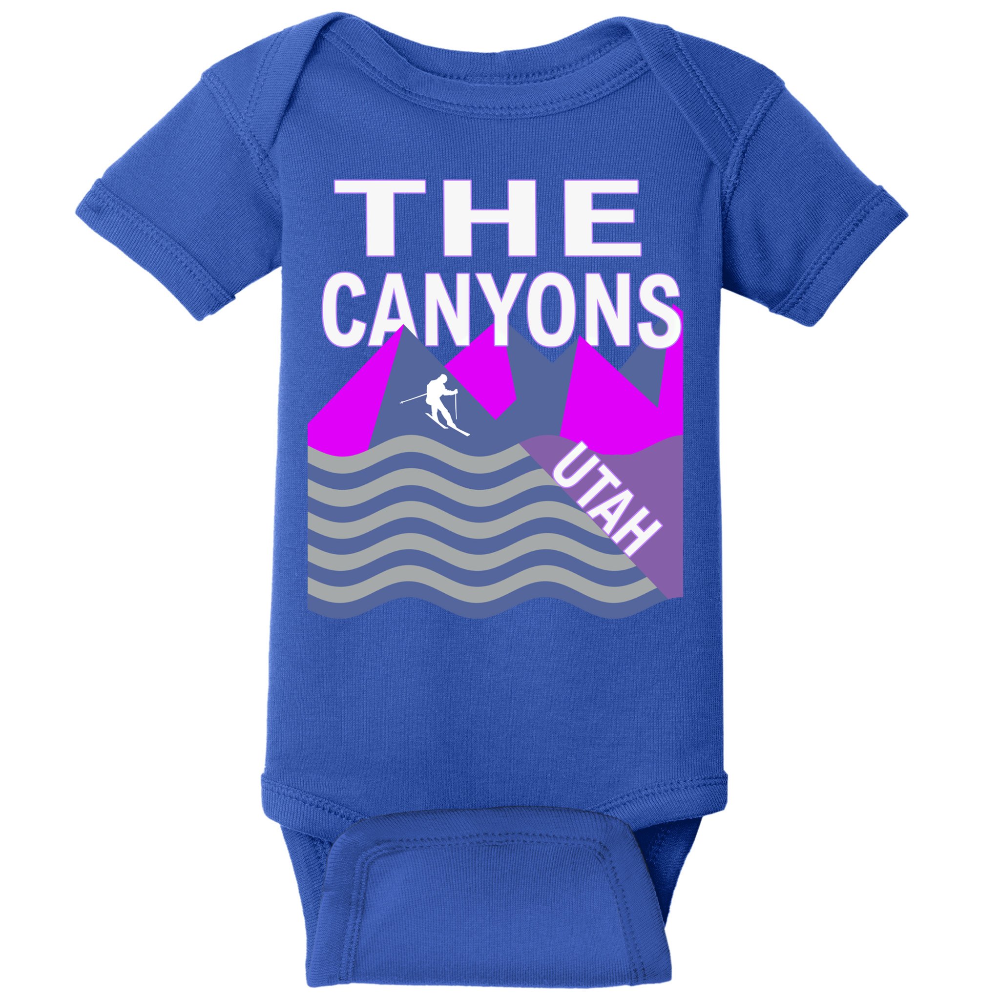 The Canyons Utah Usa Ski Resort Snowboarding Skiing Funny Gift Baby Bodysuit