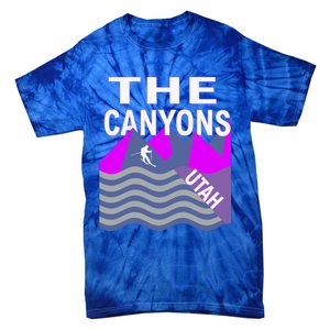 The Canyons Utah Usa Ski Resort Snowboarding Skiing Funny Gift Tie-Dye T-Shirt