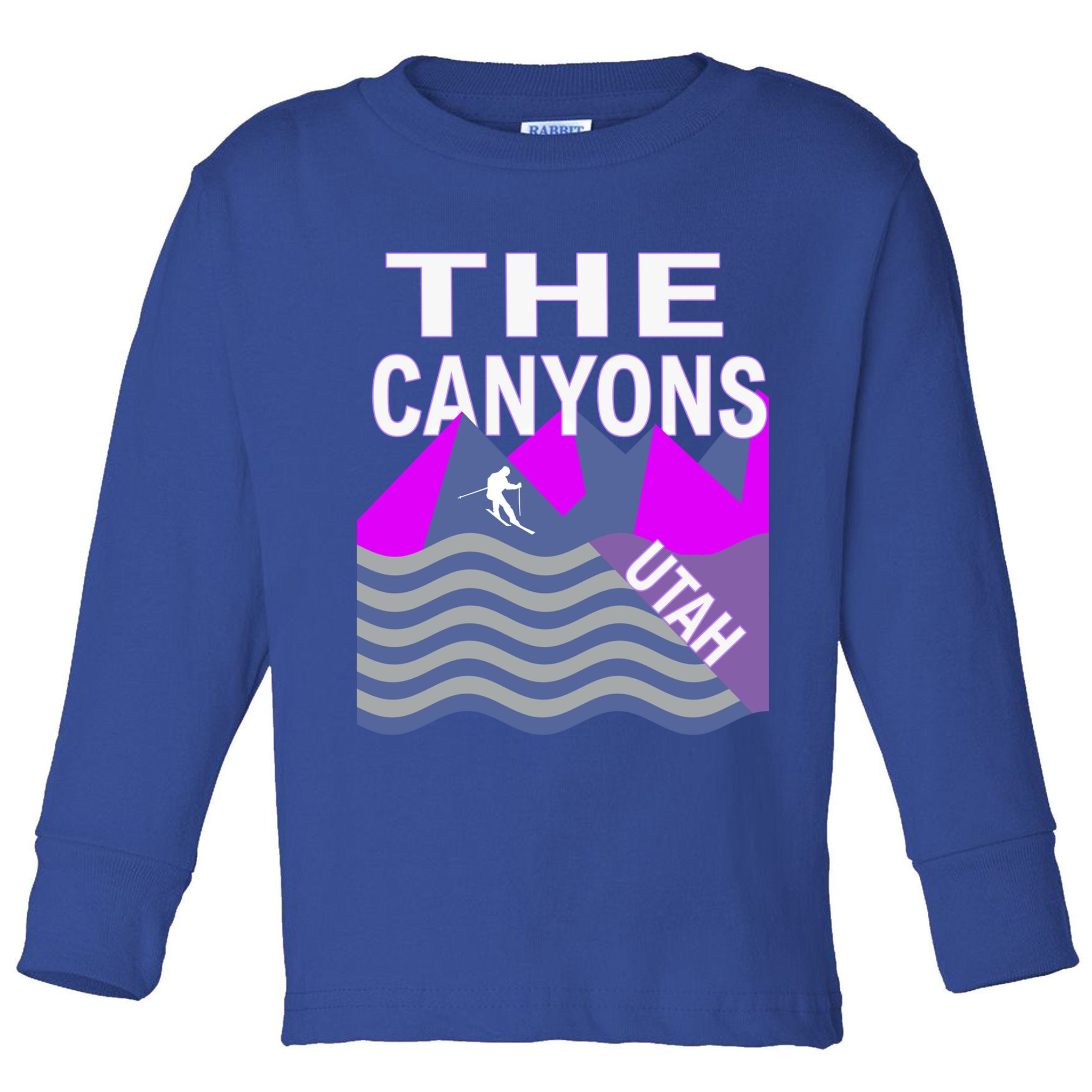 The Canyons Utah Usa Ski Resort Snowboarding Skiing Funny Gift Toddler Long Sleeve Shirt