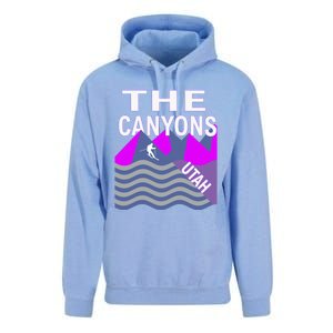 The Canyons Utah Usa Ski Resort Snowboarding Skiing Funny Gift Unisex Surf Hoodie