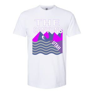 The Canyons Utah Usa Ski Resort Snowboarding Skiing Funny Gift Softstyle CVC T-Shirt