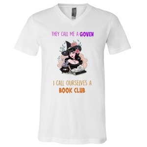 They Call Us A Goven We Call Ourselves A Book Club Witchy V-Neck T-Shirt