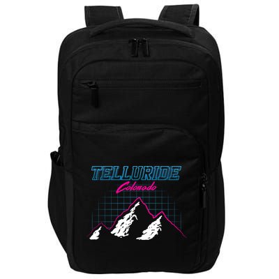 Telluride Colorado Usa Ski Resort 1980S Retro Cute Gift Impact Tech Backpack