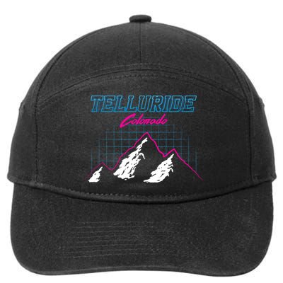 Telluride Colorado Usa Ski Resort 1980S Retro Cute Gift 7-Panel Snapback Hat