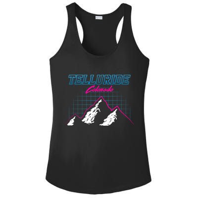 Telluride Colorado Usa Ski Resort 1980S Retro Cute Gift Ladies PosiCharge Competitor Racerback Tank