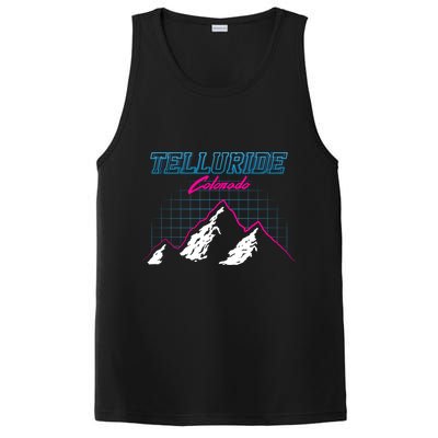 Telluride Colorado Usa Ski Resort 1980S Retro Cute Gift PosiCharge Competitor Tank