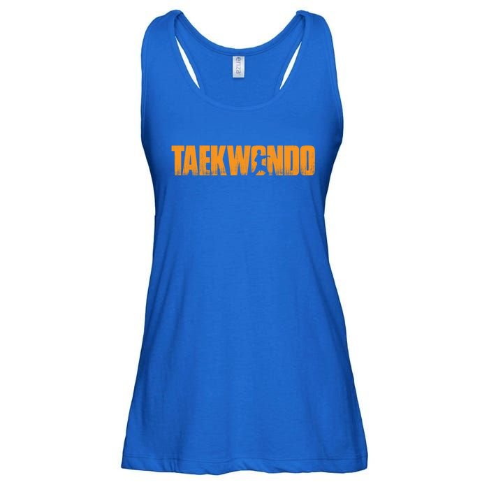 Taekwondo Cool Vintage Taekwondo Martial Arts Gift Meaningful Gift Ladies Essential Flowy Tank