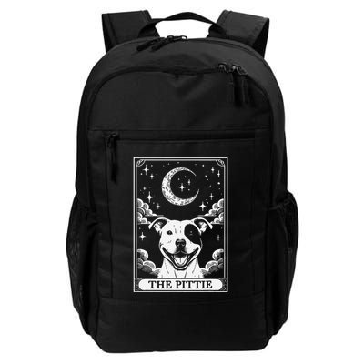Tarot Card Vintage Crescent Moon Pit Bull Dog Pittie Mom Backpack