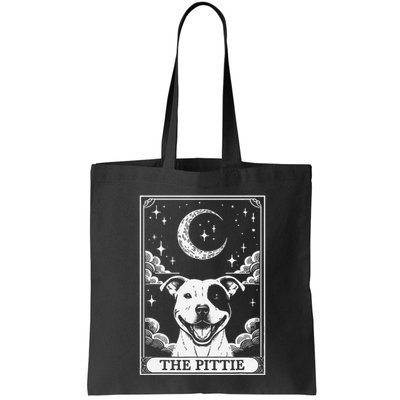 Tarot Card Vintage Crescent Moon Pit Bull Dog Pittie Mom Bag