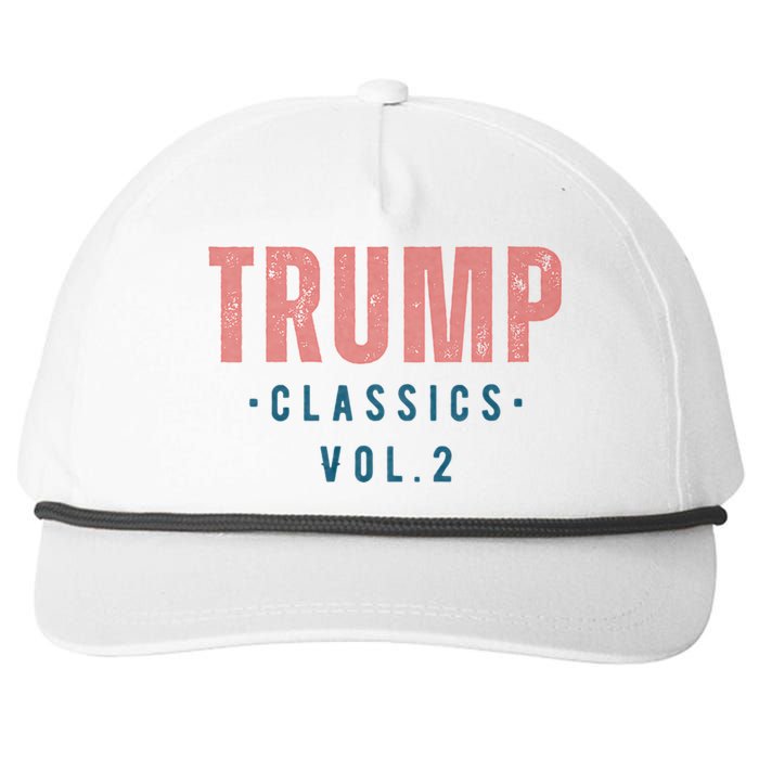 Trump Classics Vol.2 Trump 2024 Vintage Snapback Five-Panel Rope Hat