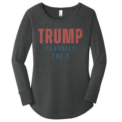 Trump Classics Vol.2 Trump 2024 Vintage Women's Perfect Tri Tunic Long Sleeve Shirt