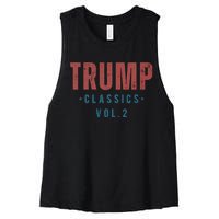 Trump Classics Vol.2 Trump 2024 Vintage Women's Racerback Cropped Tank