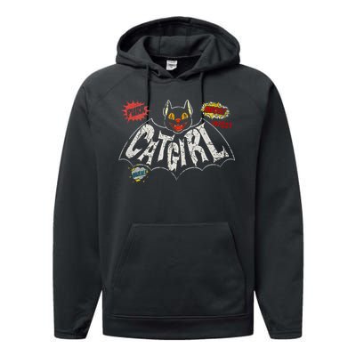 The Catgirl Vintage Rockabilly Performance Fleece Hoodie