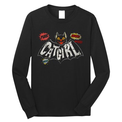 The Catgirl Vintage Rockabilly Long Sleeve Shirt