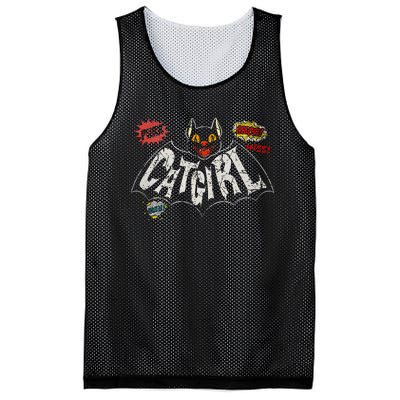 The Catgirl Vintage Rockabilly Mesh Reversible Basketball Jersey Tank