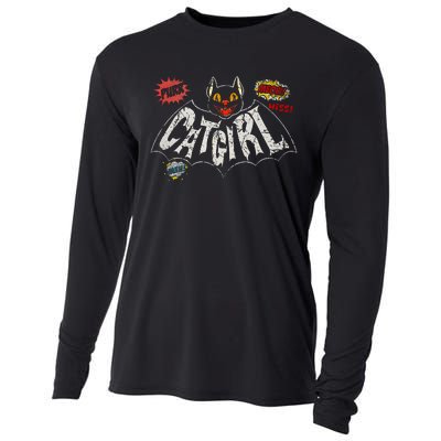 The Catgirl Vintage Rockabilly Cooling Performance Long Sleeve Crew