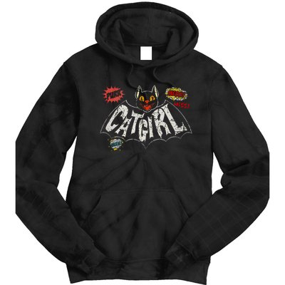 The Catgirl Vintage Rockabilly Tie Dye Hoodie