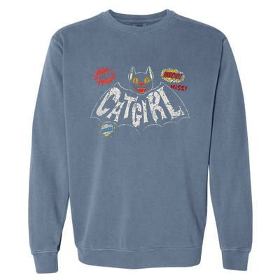 The Catgirl Vintage Rockabilly Garment-Dyed Sweatshirt