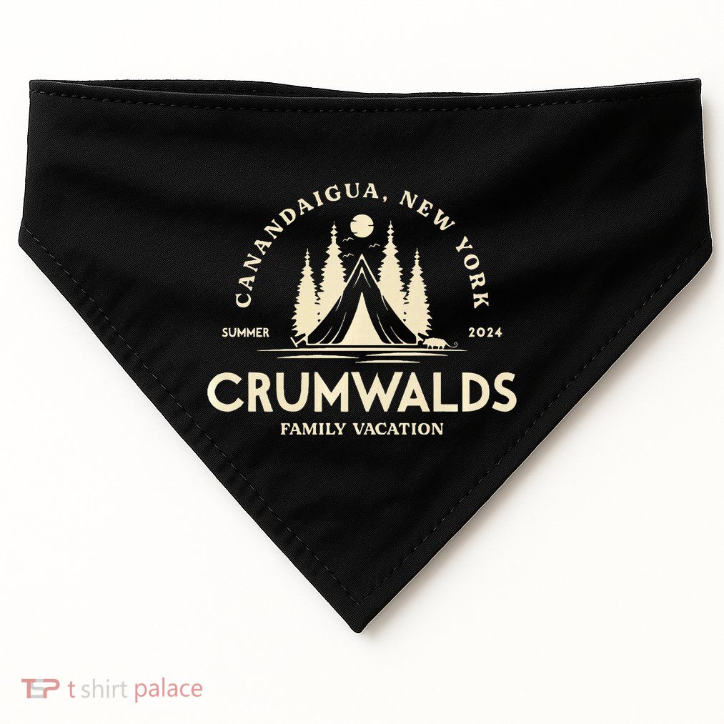 The Crums Vacation USA-Made Doggie Bandana