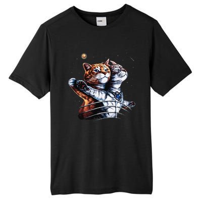 Titanic Cat Vintage Kitten In Space Galaxy Lovers Funny Tall Fusion ChromaSoft Performance T-Shirt