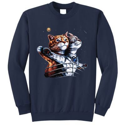 Titanic Cat Vintage Kitten In Space Galaxy Lovers Funny Sweatshirt