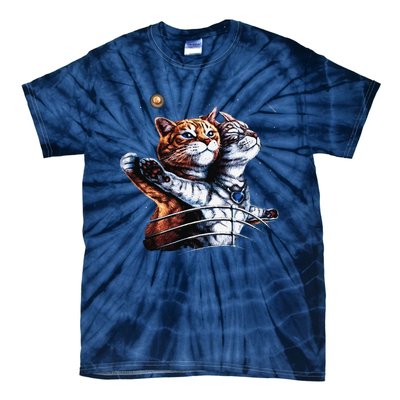 Titanic Cat Vintage Kitten In Space Galaxy Lovers Funny Tie-Dye T-Shirt