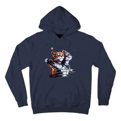 Titanic Cat Vintage Kitten In Space Galaxy Lovers Funny Tall Hoodie