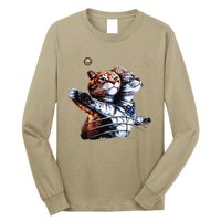 Titanic Cat Vintage Kitten In Space Galaxy Lovers Funny Long Sleeve Shirt