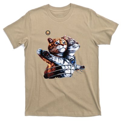 Titanic Cat Vintage Kitten In Space Galaxy Lovers Funny T-Shirt