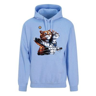 Titanic Cat Vintage Kitten In Space Galaxy Lovers Funny Unisex Surf Hoodie