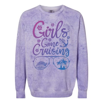 Trip Cruise Vacation Gone Cruising Gift Colorblast Crewneck Sweatshirt