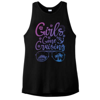 Trip Cruise Vacation Gone Cruising Gift Ladies PosiCharge Tri-Blend Wicking Tank