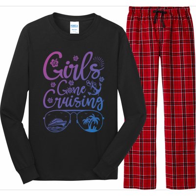 Trip Cruise Vacation Gone Cruising Gift Long Sleeve Pajama Set