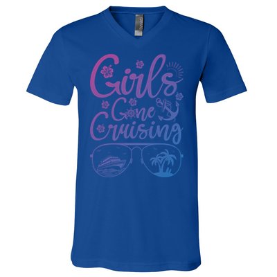 Trip Cruise Vacation Gone Cruising Gift V-Neck T-Shirt