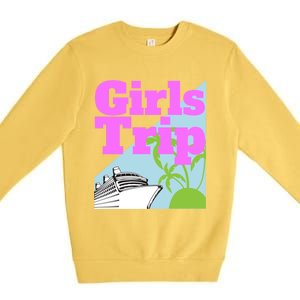 Trip Cruise Vacation Matching Group Cool Gift Premium Crewneck Sweatshirt