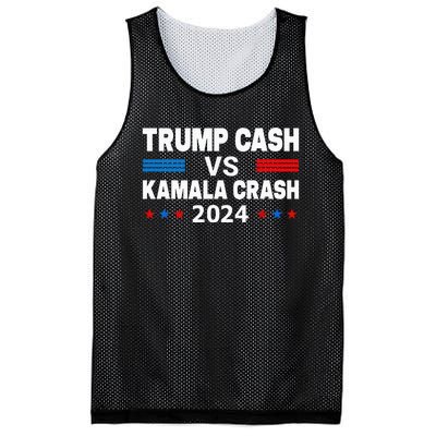 Trump Cash Vs Kamala Crash Mesh Reversible Basketball Jersey Tank