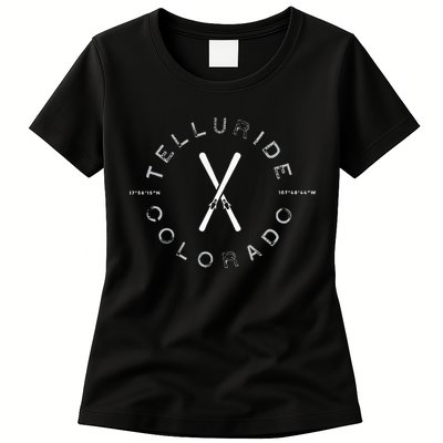 Telluride Colorado Vintage Ski Womens T-Shirt