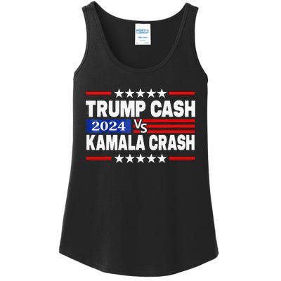 Trump Cash Vs Kamala Crash Ladies Essential Tank